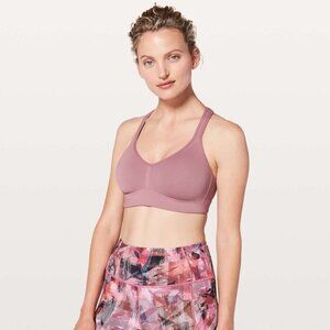 Lululemon Speed Up Bra- Figue- Moulded Cup High Support Sports Bra- Size Medium